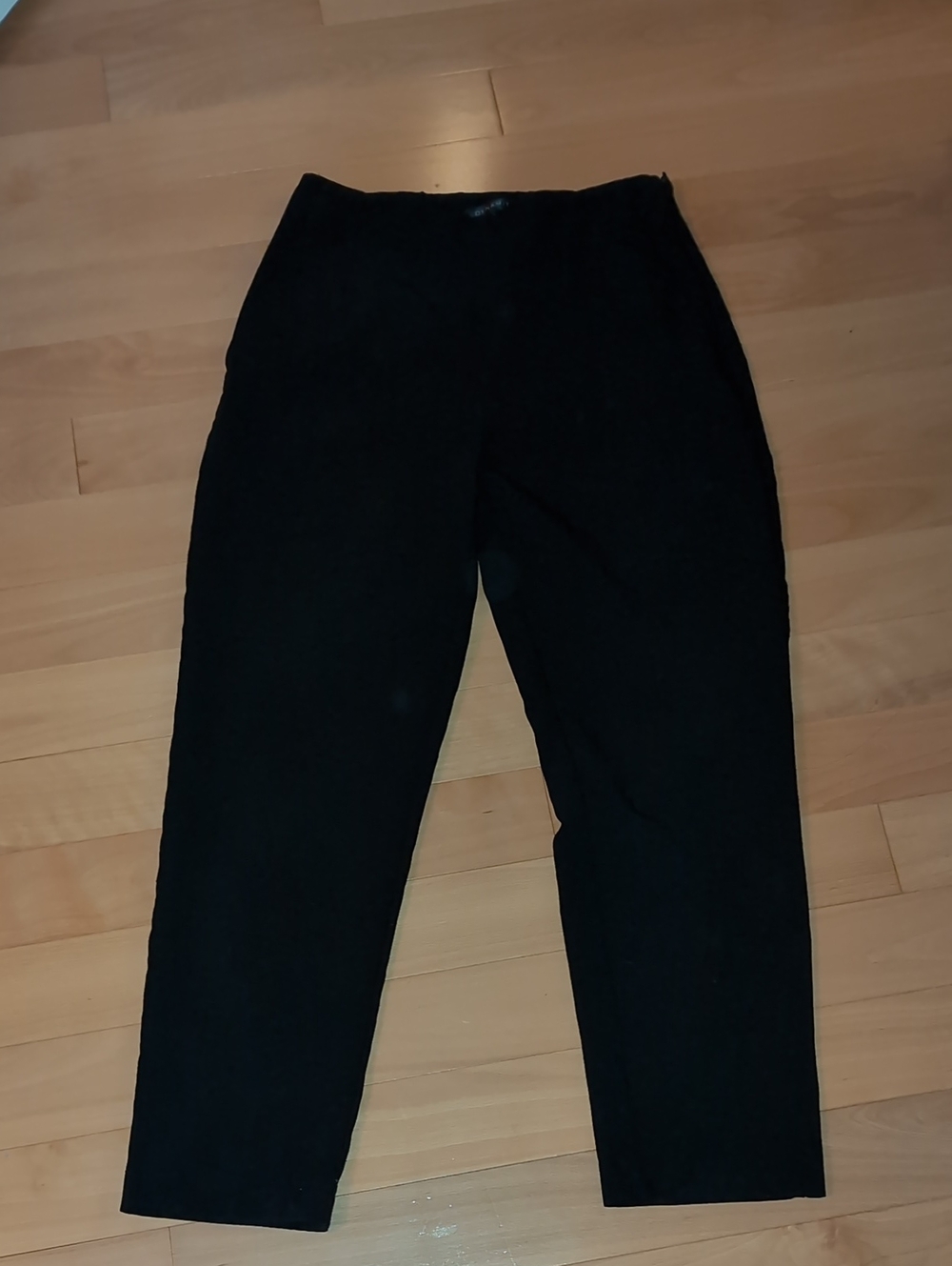 Dynamite Black High-Rise Tapered Chinos